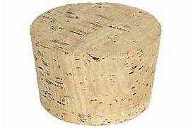 #23 Natural Tapered Cork Stopper - Click Image to Close